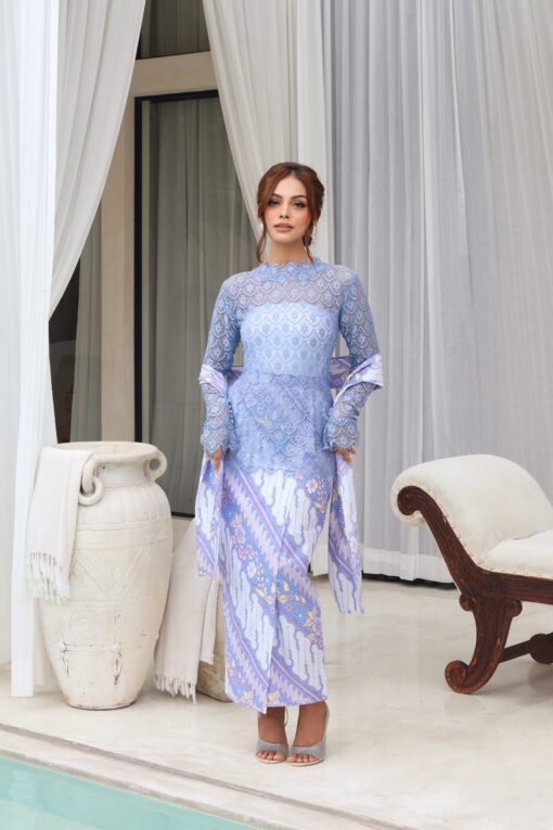 Kurung Melisa Dusty Blue