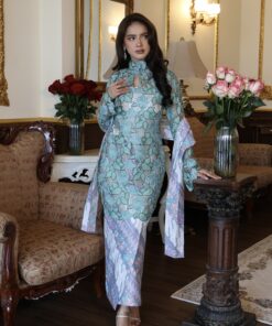Kurung Demure Rosie Blue Mint