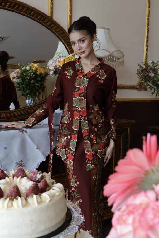 Mekar Flower Maroon - Image 2