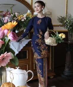 Kurung Mekar Navy Blue