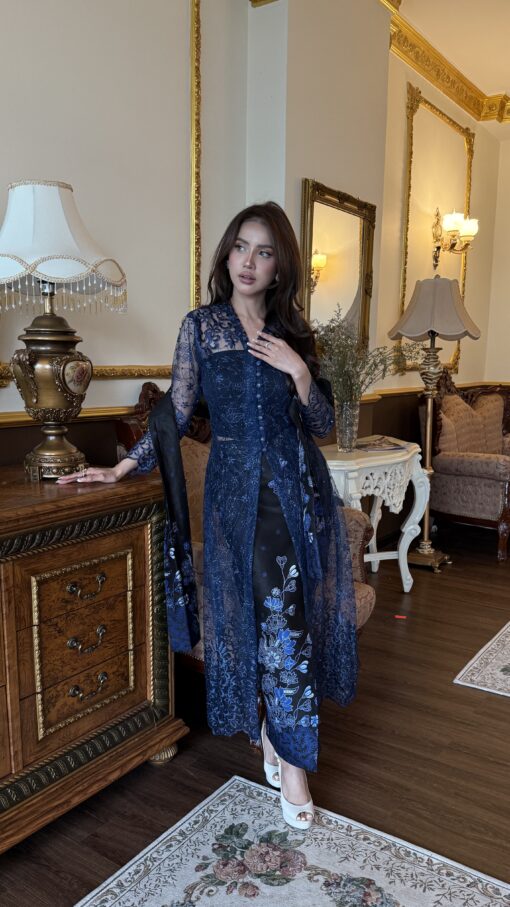 Mawar Glitter Navy Blue