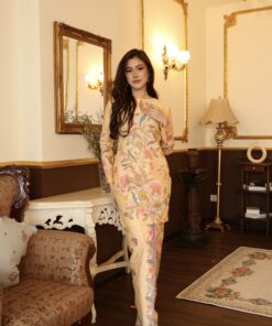 Kurung Mekar Pastel Soft Yellow