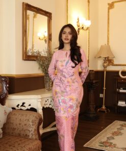 Kurung Mekar Pastel Dusty Pink