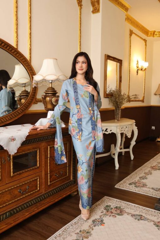 Kebaya Putri Dusty Blue