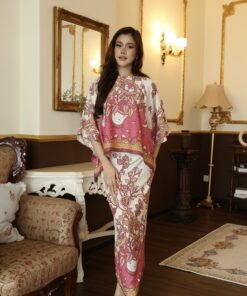 Kurung Ayu White Pink