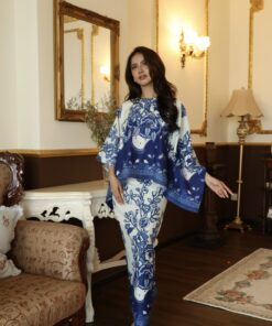 Kurung Ayu White Blue