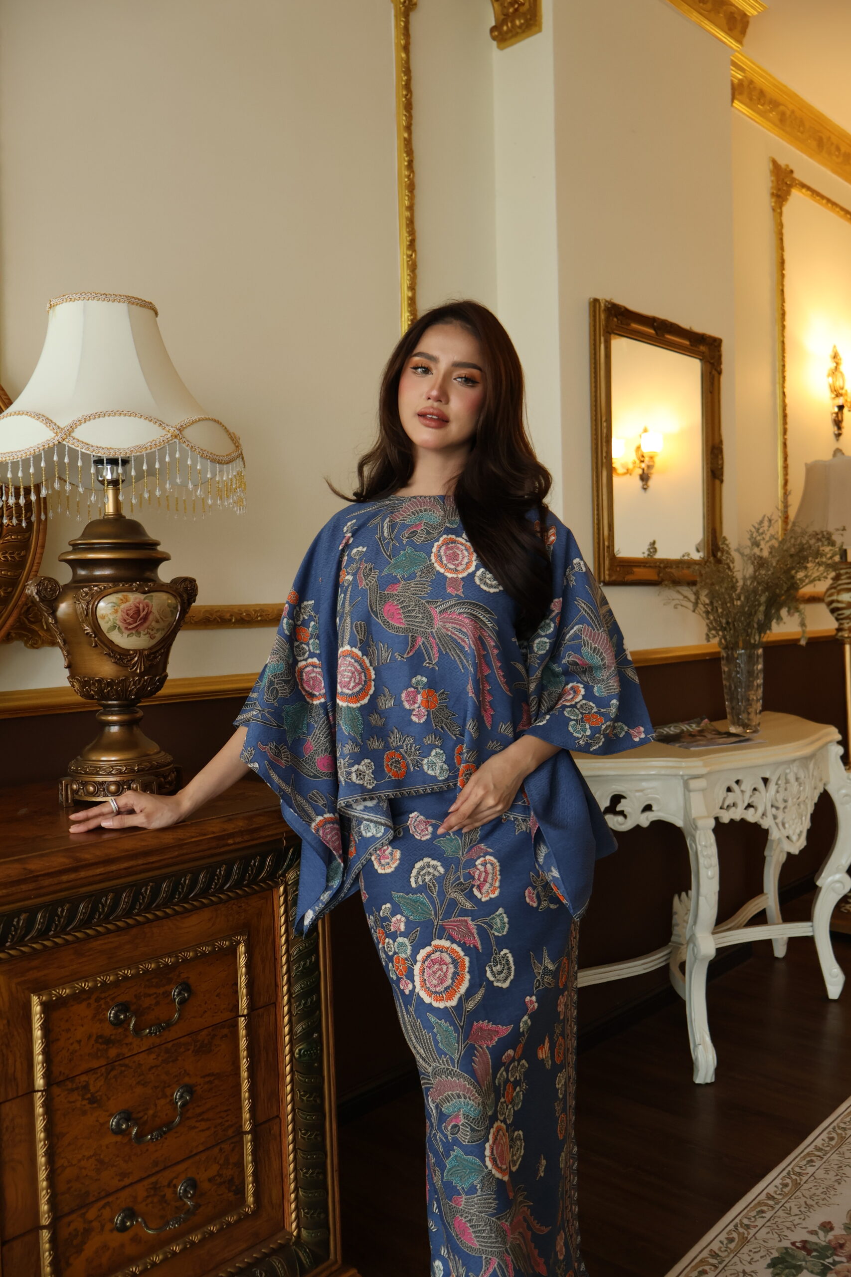 Kurung Ayu Denim Blue - Image 2