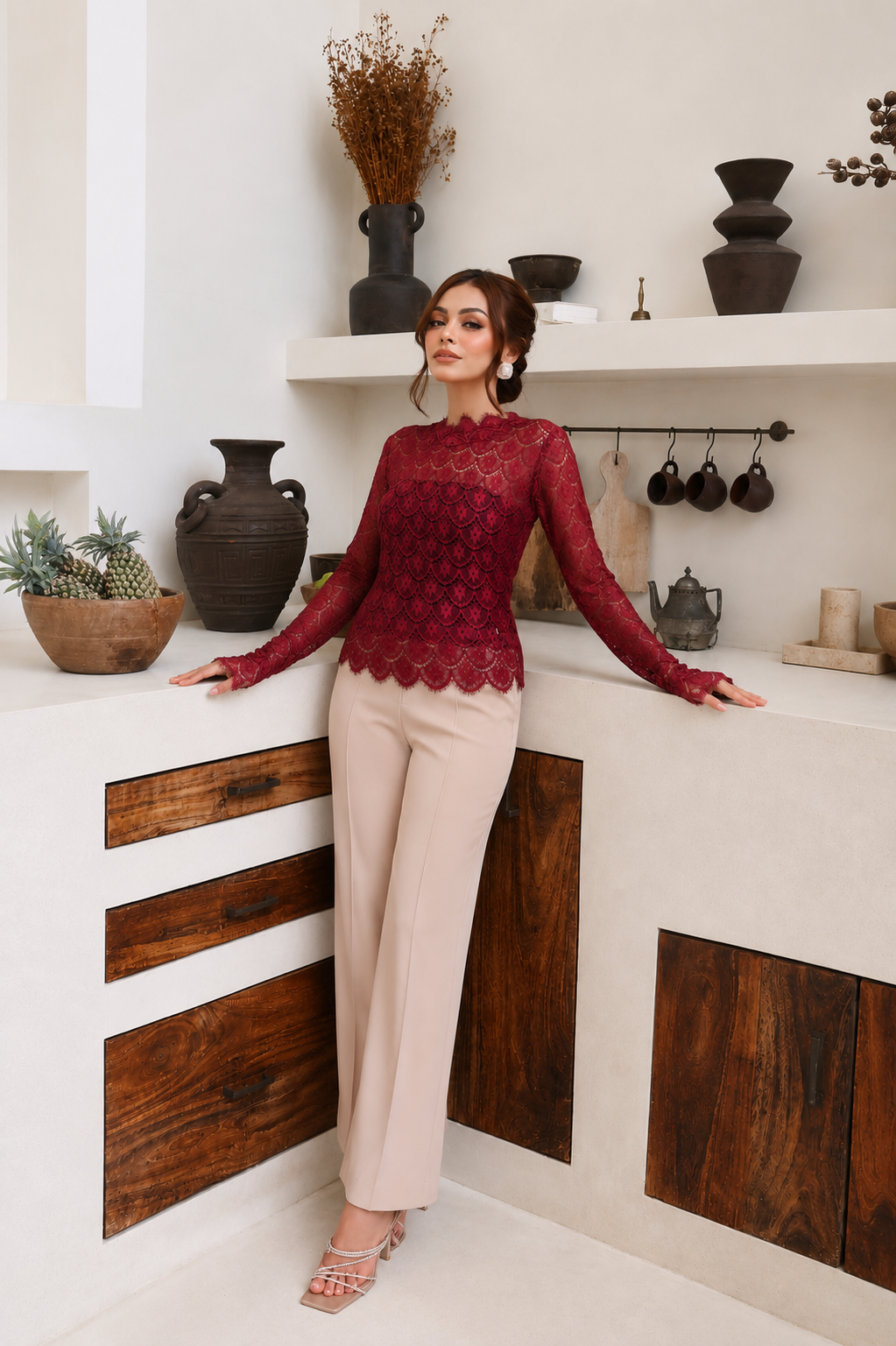 Top Melisa - Burgundy