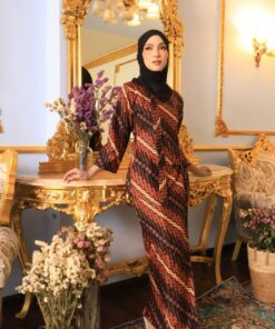 Kebaya Kuntum Black Orange