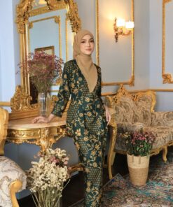 Kebaya Kuntum Dark Green
